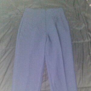 ZARA Women's High-Waisted Navy Pants Size S NWT